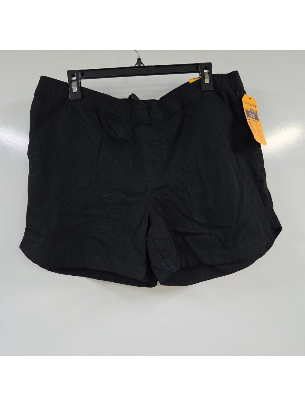 Carhartt Work Short Womens Large Black 5 In Inseam Force Ripstop Relaxed Fit